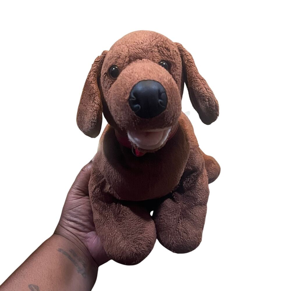2011 Build-A-Bear Workshop Brown Cute Dachshund Puppy Dog Plush Animal 15.5"‎